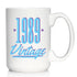 Vintage 1989 - Large 15oz White Ceramic Mug - Fun 35th Birthday Coffee Gifts for Men & Women Turning 35