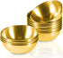 12 Pack 3.5inch Stainless Steel Sauce Dishes, Mini Individual Saucers, Round Seasoning Dishes, Golden