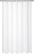 Barossa Design Waterproof Fabric Shower Curtain or Liner - Standard Size, Satin Damask Striped, 72x72 Inches