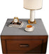 Waterproof Grey Cotton and Linen Nightstand Mat - Bedside Table Cover