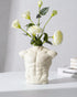 Body Art Vase, Classical Sculpture Statue for Bookshelf Shelf Decoration, Nordic Modern Ceramic Flower Vase for Home