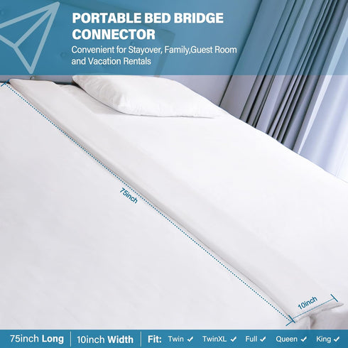 ENITYA Split King Gap Filler for Adjustable Bed, Twin to King Converter Bed Bridge for Family Room