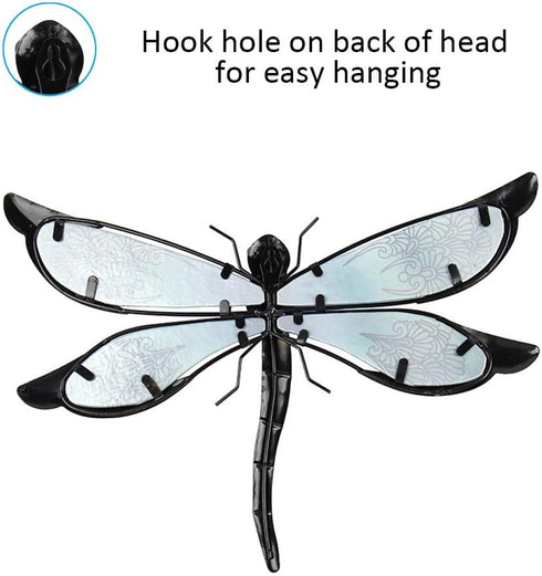 LIFFY Metal Dragonfly Wall Decor, Outdoor Garden Art for Patio, Living Room, 14inch