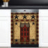 Primitive Barn Star Dishwasher Magnet Cover, Country House Fridge Magnetic Panels, Kitchen Decor Refrigerator Door