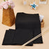21~16x8~21" GORGECRAFT Directors Chair Covers Canvas Replacement Seat Cover Black Canvas Seat and Back Kit with Wood