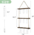 3 Mkono Plant Propagation Tubes, Tiered Wall Hanging Terrarium with Wooden Stand Flower Vase Test Tube Glass Planter