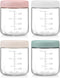 POIKSHARK 4-Pack Overnight Oats Containers with Lids,16 OZ Wide Mouth Glass Jars