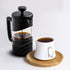 Ovente French Press Coffee Maker 12 Ounce - Heat Resistant Borosilicate Glass, 4 Filter Stainless-Steel System
