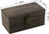 Antique Wooden Box with Hinged Lid and Lock Rectangle Wooden Storage Box Decorative Wood Box for Crafts, Hobbies, Gifts, and Jewelry Box by Tighall