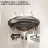 1 Pack CICUFY Shower Caddy Suction Cup, No Drilling Corner Shower Shelves, Rust Proof Bathroom Storage Organizer