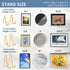 4 Pack Plate Holder Easel Display Stand - 3 Inch Metal Stands for Display Pictures | Photo Frames | Decorative Plates -