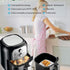 200pcs 8.5inch Square Perforated Parchment Paper Sheets - Premium Nonstick Bamboo Steamer Liner for Baking