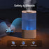LasVacde 2.5L 30H 28dB Humidifiers for Bedroom, Top Fill Cool Mist Humidifiers for Large Room, Easy to Fill & Clean