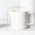 ONTUBE 10 oz Creamer Pitcher, Porcelain Coffee Milk with Handle for Home and Kitchen (White)