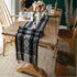 vgunama 71 Inches Boho Table Runner with Tassel, Farmhouse Table Runner Long for Dining Table Decor, Wedding, Party