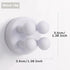 XoYoZo 4 pcs Silicone Toothbrush Holder, Multi-Function Waterproof Self Adhesive Hook for Bathroom, Kitchen, Living