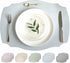 Premium Silicone Placemats, Set of 2, Misty Blue