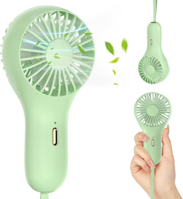 Handheld Fan Mini Portable Fan, 3 Speed Personal Makeup Eyelash Fan for Women, Indoor and Outdoor