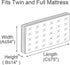 ComfortHome 2 Pack Mattress Bag for Moving and Storage, Medium Weight, Fits Twin/Full Size Mattress