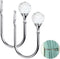Sumnacon 2 Pcs Heavy Duty Metal Curtain Holdbacks with Clear Crystal Ball, Decorative Drapery Tiebacks for Home Decor