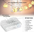 20 14FT Baseball String Lights LED Baseball Decor Battery Powered Indoor/Outdoor for Boys Room Ball Sport Theme Party
