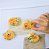3D Resin Flower Fridge Magnets with Sunflower, Butterfly, and Ladybug Pattern for Home Refrigerator Office Display Board