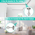 Creatyi Heavy Duty Closet Rod Brackets, Ceiling-Mount Brackets for 1 1/4 Inch Rod (4 PCS, Silver)