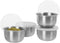 OGGI Set of 4 Stainless Pinch Bowls - 4 fl oz with Lids, Ideal Salt & Pepper Bowls, Storage Bowls with Lids, Condiment Bowls, Mini Bowls, Prep Bowls for Cooking, Mise en Place Bowls, Charcuterie Bowls by Oggi