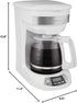 12 Programmable (46294J) Hamilton Beach Cup Drip Coffee Maker Machine, Regular & Bold Brew Options, Auto Pause