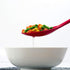 Silicone Nonstick Slotted Spoons Set, 2 High Heat Resistant Cooking Baking Spoons for Stirring, Mixing, Serving, Red