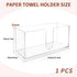 Countertop, 5mm (1) Acrylic Paper Towel Holder Thick Clear C-Fold Z-Fold Trifold Napkin Dispenser, Bathroom & Kitchen