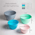 BINO Mixing Bowl Set with Lids, 4-Piece Versatile Plastic Bowls for Kitchen Mixing, Serving, and Storage