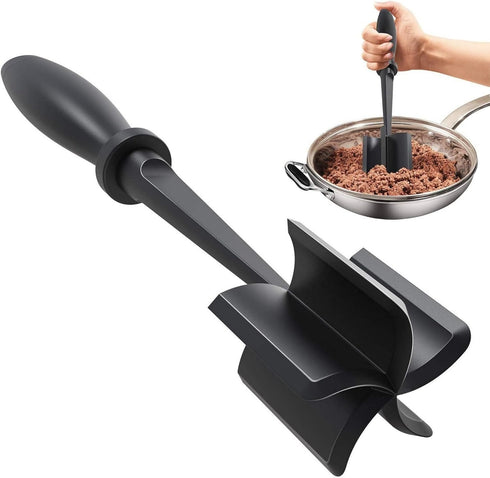 Meat Chopper for Ground Beef, Heat Resistant Nylon Hamburger Chopper Utensil for Cooking