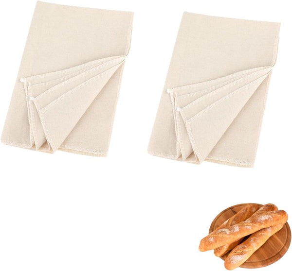 2 Pcs Bread Towel for Baking, 14x18 Inches Linen Cloth Flour Sack Towels for Bread Proofing Cover