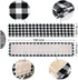 Senneny Christmas Large Table Runner 14 x 108 Inch, Burlap & Cotton Black White Plaid Reversible Buffalo Check for Decor