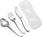 VANRA 3 Pieces Children Fork Spoon Knife Set with Travel Case, 18/8 Stainless Steel Kids Silverware for School