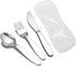 VANRA 3 Pieces Children Fork Spoon Knife Set with Travel Case, 18/8 Stainless Steel Kids Silverware for School