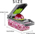 Ourokhome Vegetable Chopper, 12 in 1 Professional Mandoline Slicer for Kitchen, Multifunctional Food Chopper with 8