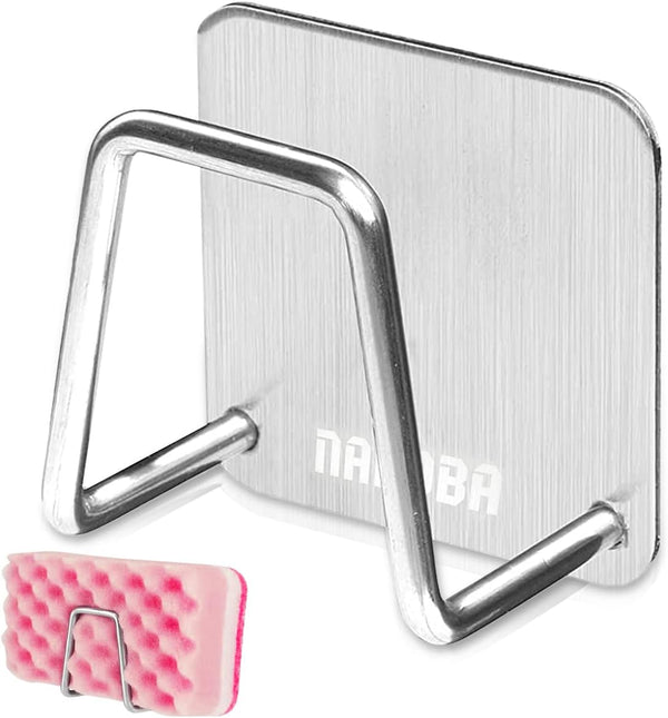 NADOBA Stainless Steel Sponge Holder for Kitchen Sink, Compact & Durable, Easy to Install, Saves Storage Space