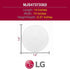LG MJS47373302 Genuine OEM Glass Turntable Tray (Clear) for LG Microwaves
