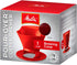 Melitta 640820 Ready Set Joe Filter Cone, Pourover Cone Manual Brewer, One Cup Brewer, Red