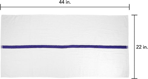 Pack 6 100% 22 44 Arkwright White Bath Gym Towel - of - Bulk Cotton Soft Quick Dry Sweat Absorbent Hotel Quality Towels