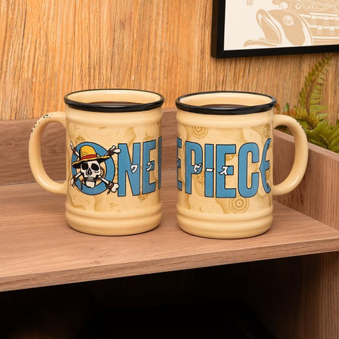 350ml (11 oz) Paladone One Piece Official Licensed Netflix Ceramic Mug, Pirate Decor and Gift, Desk Accessory for All