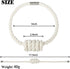 BEL AVENIR Magnetic Cotton Curtain Tiebacks, Decorative Drapery Holdbacks with Exquisite Knot, 6 Pack