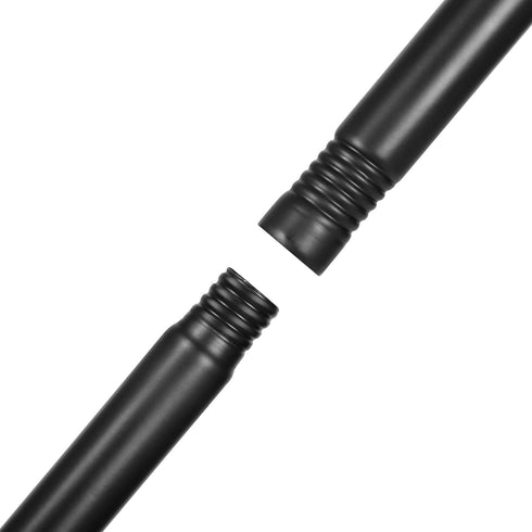 BIRDROCK HOME 9ft Pack 2 String Light Poles - Weather Resistant Metal Posts for Hanging String Lights Fence Posts