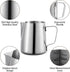 Neretva 20 oz Milk Frothing Pitcher, Stainless Steel Steaming Jug for Latte Art, Espresso Machine Accessories