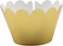 KPOSIYA Set of 100 Artistic Bake Cake Cups, Filigree Little Vine Lace Laser Cut Cupcake Wrapper for Decoration