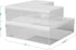 Martha Stewart Brody Plastic Storage Organizer Bins with Engineered Wood Lids, 3 Pack (1 Small/1 Medium/1 Large),