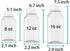 Axe Sickle 3 Pcs 8 Ounce Juice Bottles, Plastic Milk Bottles with Tamper Evident Caps for Beverages