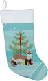 Caroline's Treasures BB9245CS Christmas Stocking, Ferret Design, Teal, Fireplace Hanging, Holiday Decor